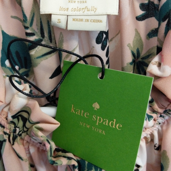 Kate Spade Botanical Ruffle Shell Top - Picture 8 of 8